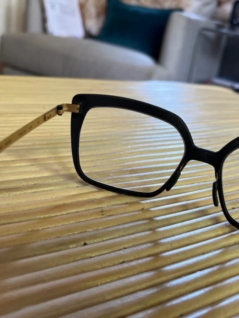 Luxury Swiss Eyeglass Frames by Götti - Style Elana - Color Moss/Gold